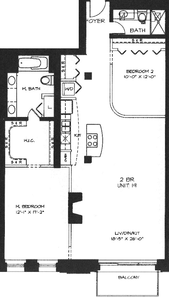 360 W Illinois Floorplan - 219-519 Tier