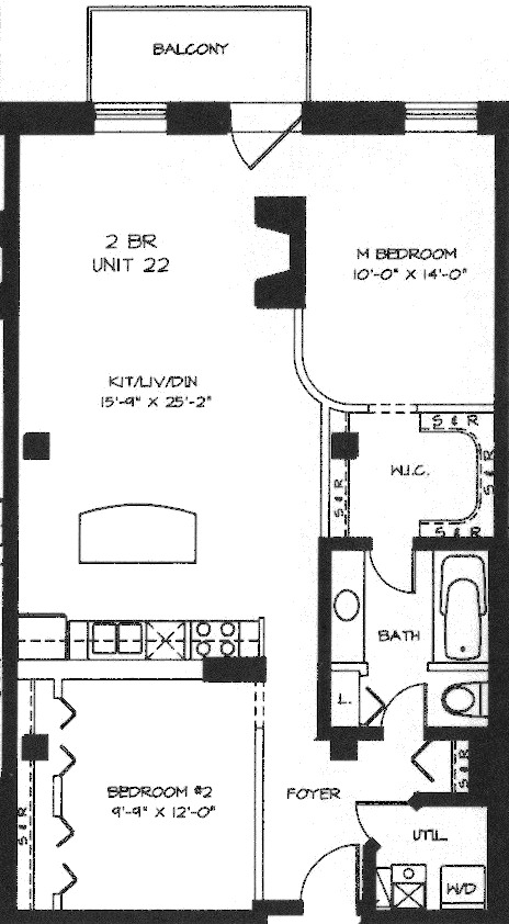 360 W Illinois Floorplan - 222-522 Tier*