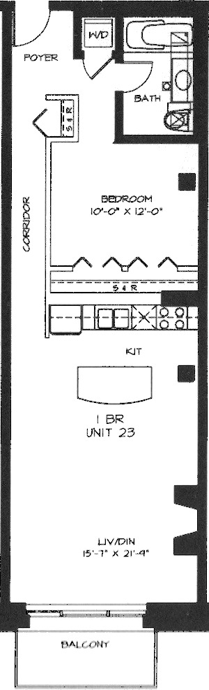 360 W Illinois Floorplan - 223-523 Tier*