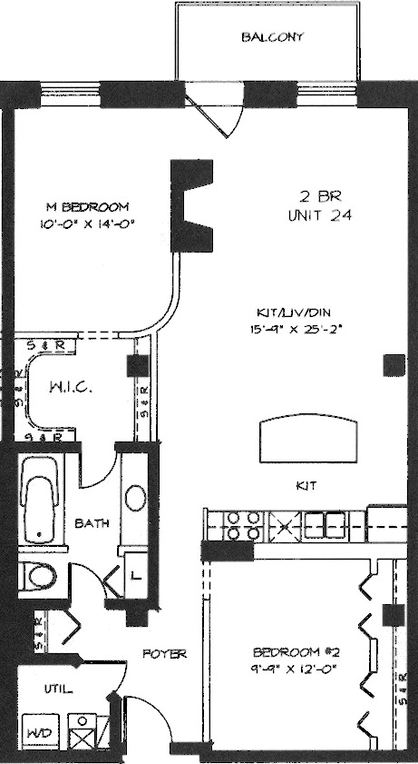 360 W Illinois Floorplan - 224-524 Tier