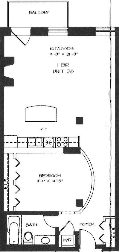 360 W Illinois Floorplan - 226-526 Tier