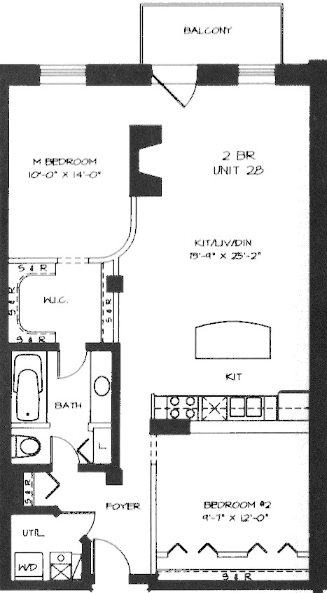 360 W Illinois Floorplan - 228-528 Tier