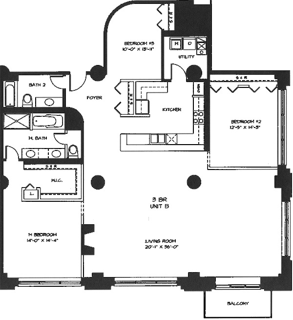 360 W Illinois Floorplan - 2B-5B Tier*