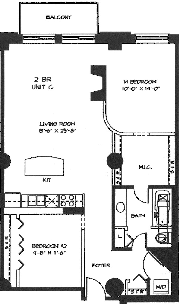 360 W Illinois Floorplan - 2C-5C Tier*