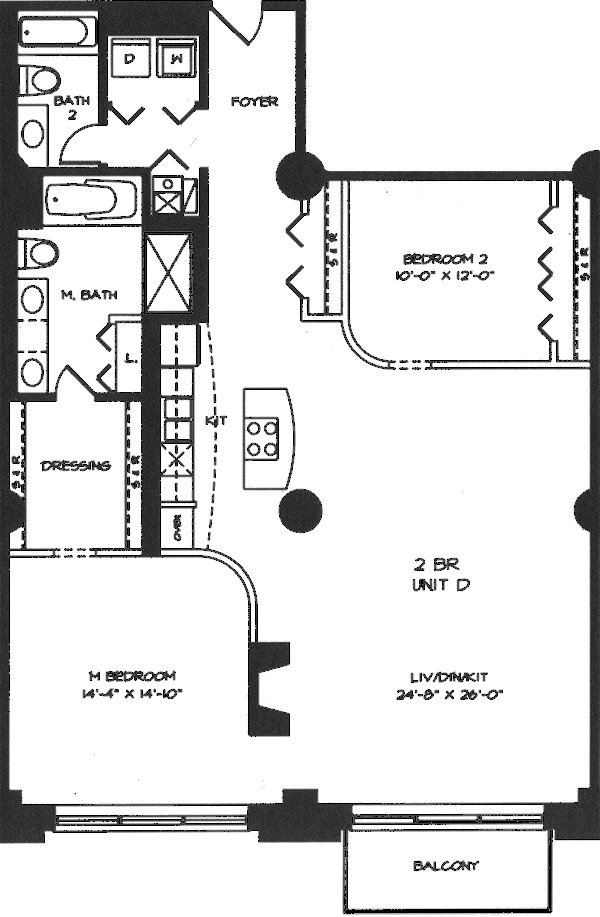 360 W Illinois Floorplan - 6D-7D Tier*