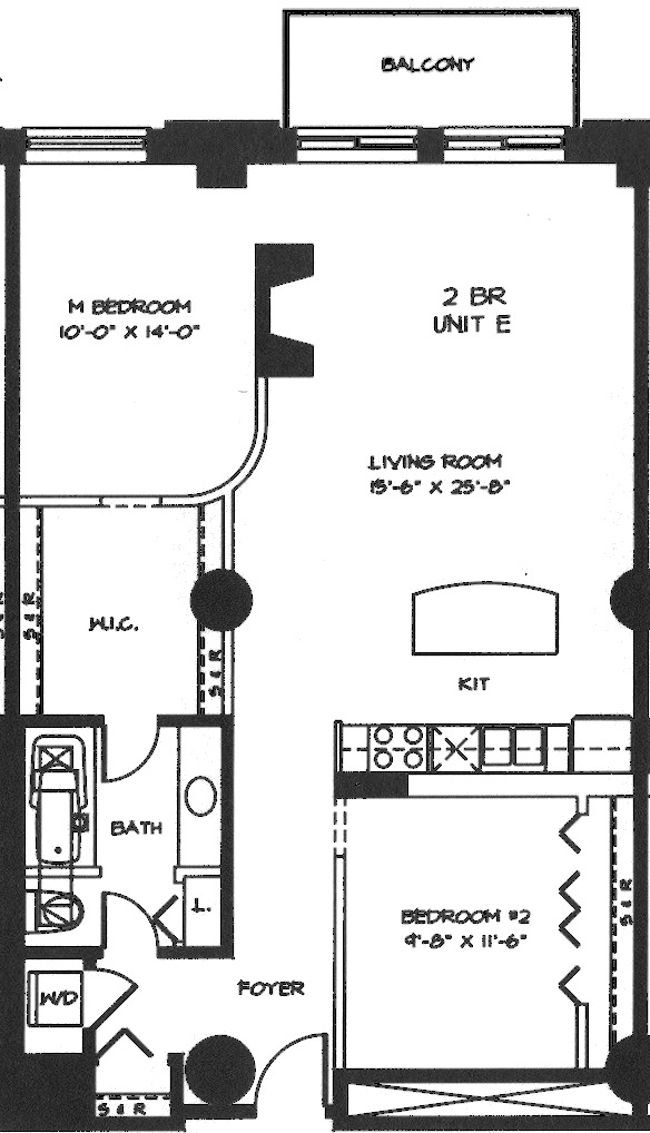 360 W Illinois Floorplan - 2E-5E Tier