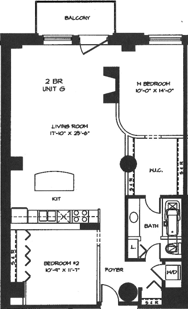 360 W Illinois Floorplan - 2G-5G Tier
