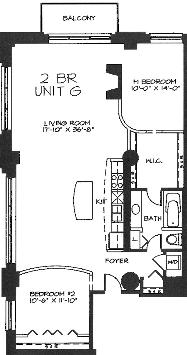 360 W Illinois Floorplan - 8G-11G Tier
