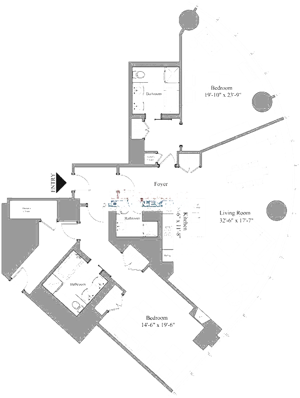 401 N Wabash Floorplan - 1800-2700 Tier*