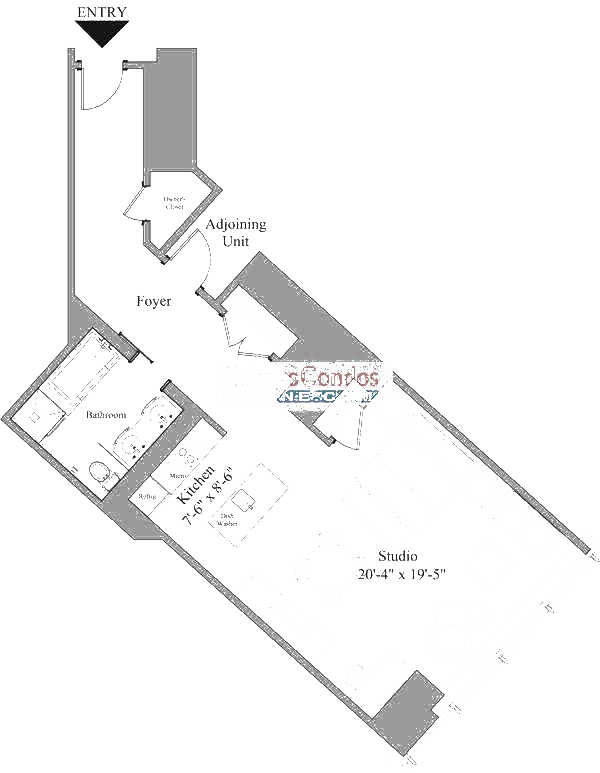 401 N Wabash Floorplan - 1804-2704 Tier*