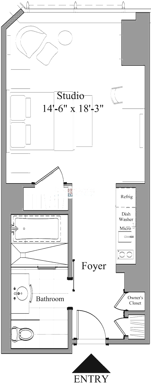 401 N Wabash Floorplan - 1808-2708 Tier*
