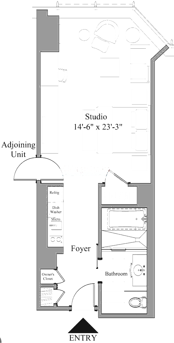 401 N Wabash Floorplan - 1810-2710 Tier*