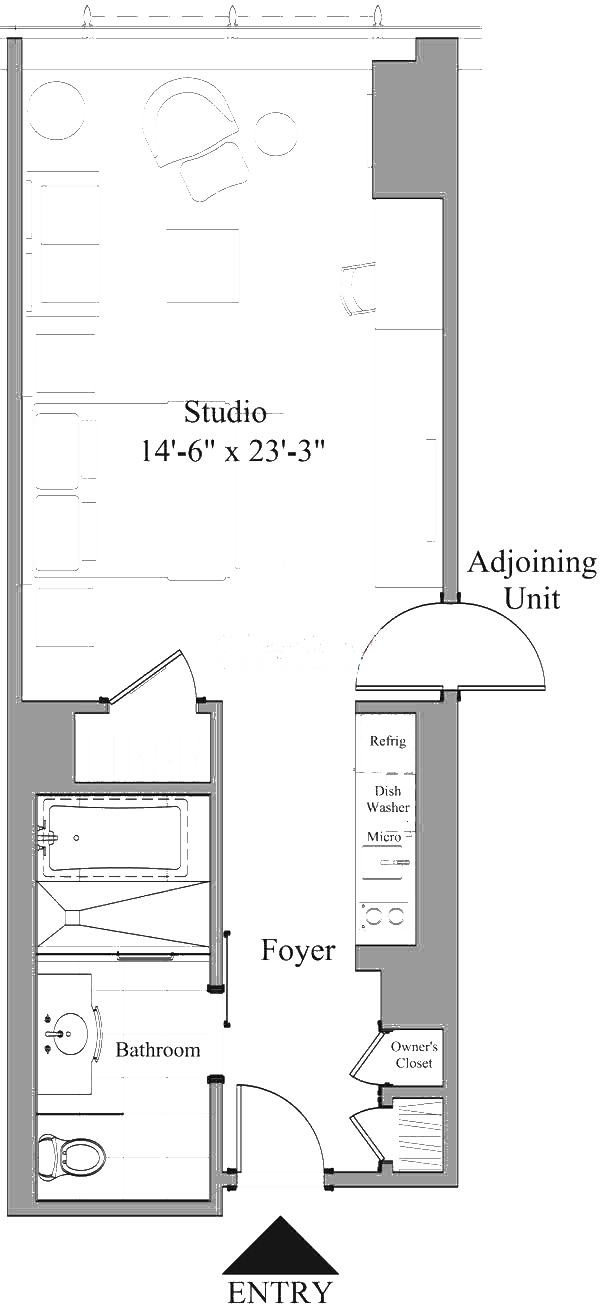 401 N Wabash Floorplan - 1812-2712 Tier*
