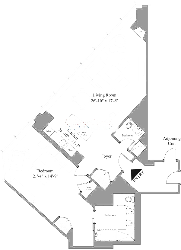 401 N Wabash Floorplan - 1826-2726 Tier*
