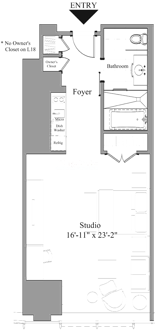 401 N Wabash Floorplan - 1834-2734 Tier