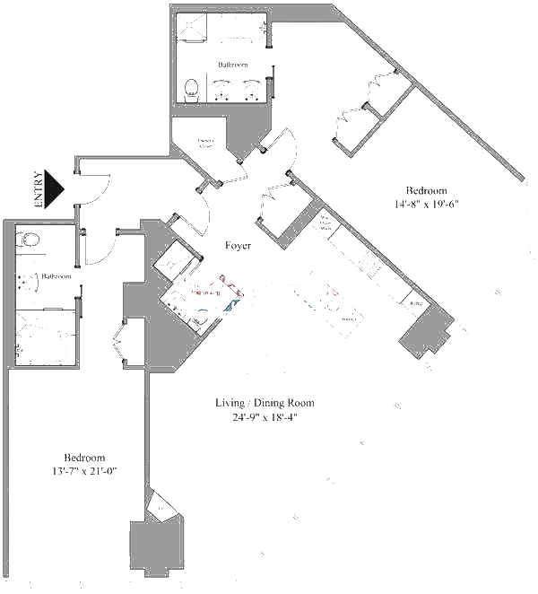 401 N Wabash Floorplan - 1846-2746 Tier*