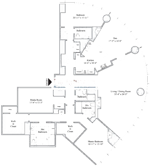 401 N Wabash Floorplan - 29A-40A Tier*