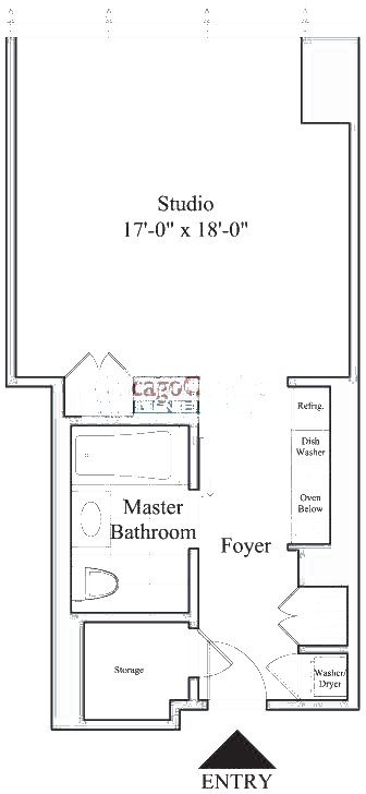 401 N Wabash Floorplan - 29B-40B Tier*