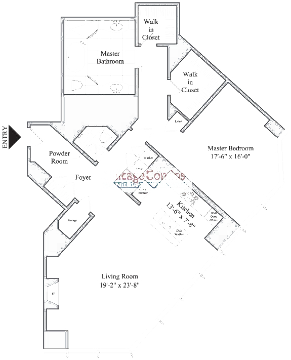 401 N Wabash Floorplan - 52G-65G Tier