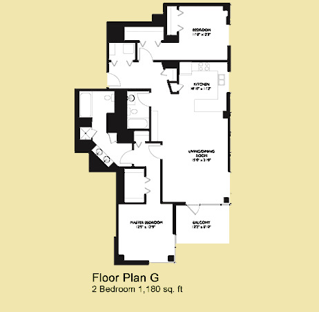 225 S Sangamon Floorplan - G Tier*