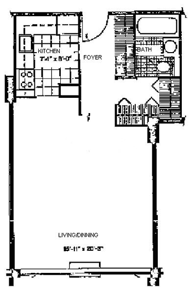5100 N Marine Drive Floorplan - C, K Tiers*