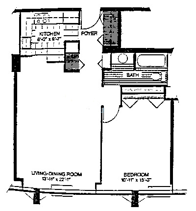 5100 N Marine Drive Floorplan - G Tier