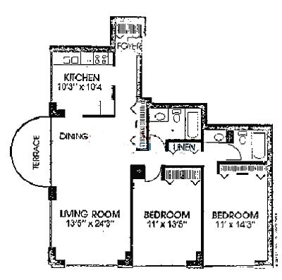 2020 N Lincoln Park West Floorplan - M Tier