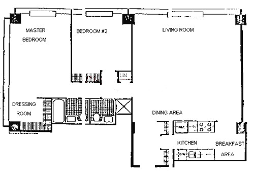 900 N Lake Shore Drive Floorplan - 03 Tier
