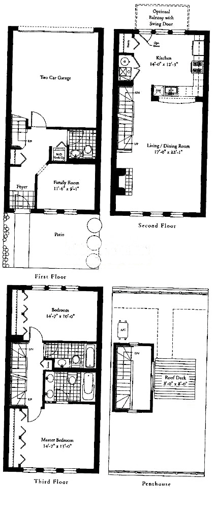 845 N Kingsbury Floorplan - North Park Home Tier*