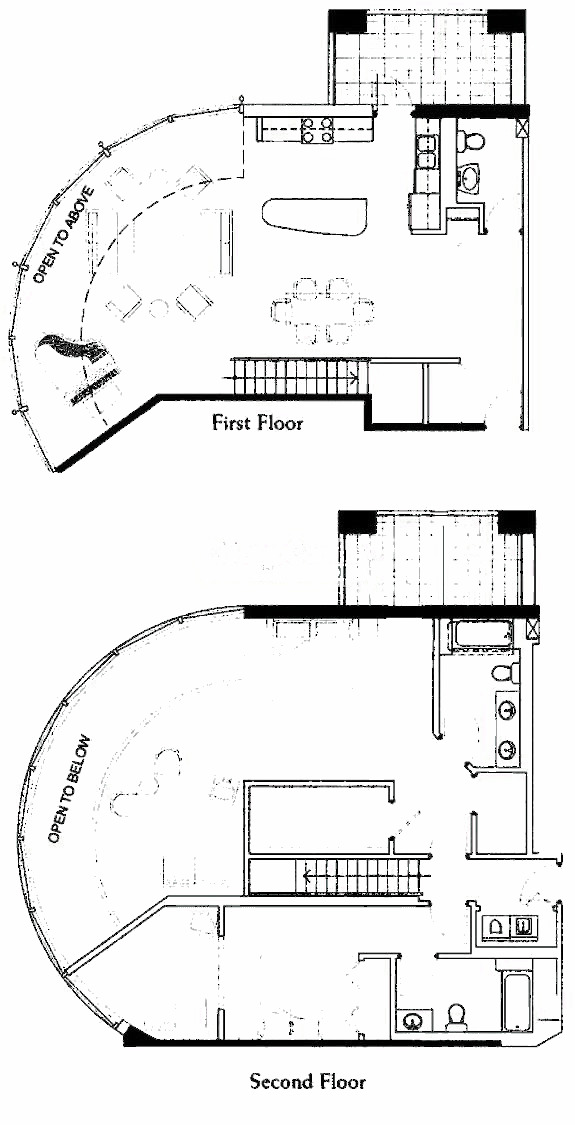 845 N Kingsbury Floorplan - River Homes A1 & A3 Tier*