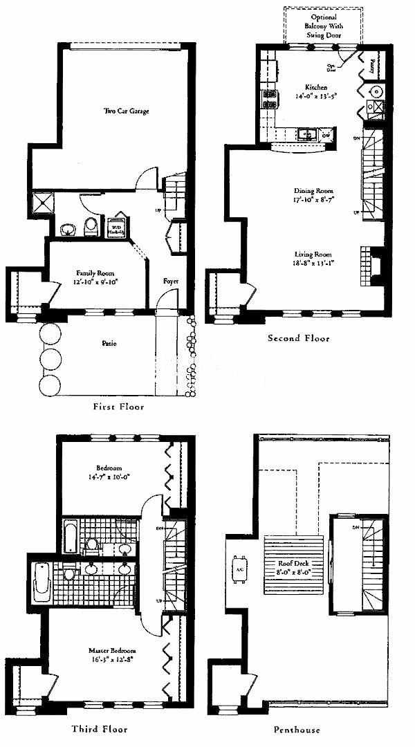 845 N Kingsbury Floorplan - River North Home A Tier*