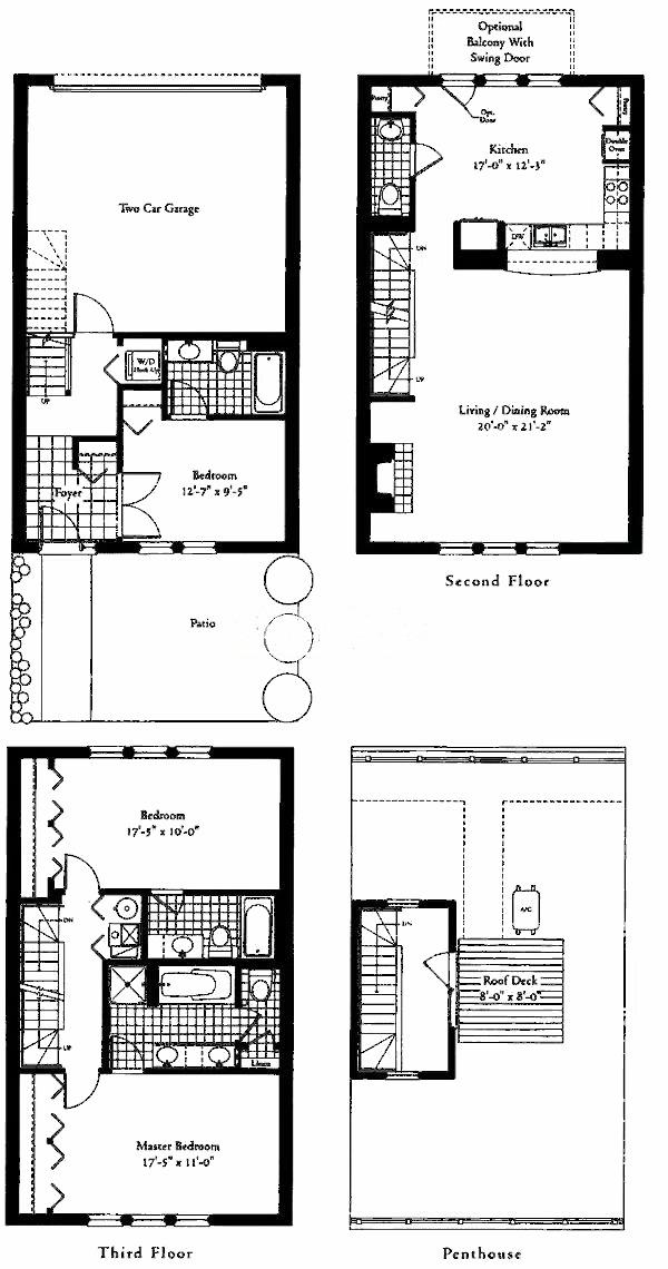 845 N Kingsbury Floorplan - River North Home C Tier*