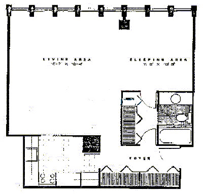 100 E Walton Floorplan - A Tier*
