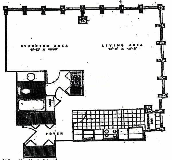 100 E Walton Floorplan - B Tier