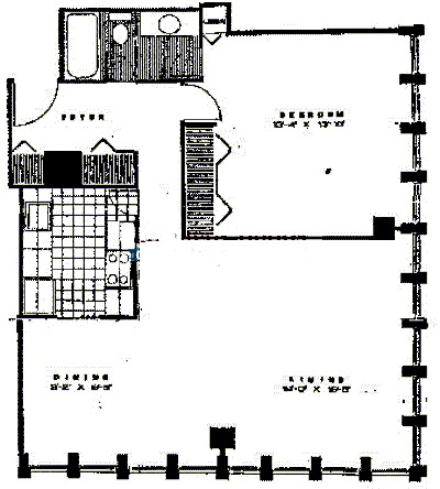 100 E Walton Floorplan - D Tier