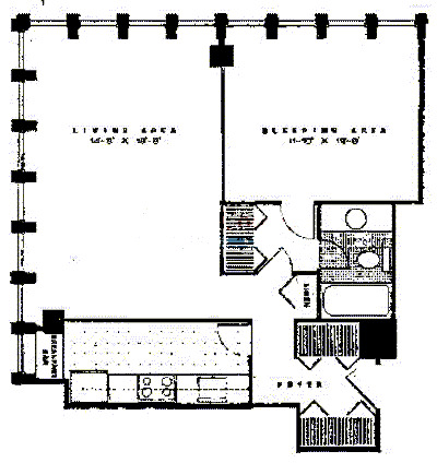 100 E Walton Floorplan - H Tier
