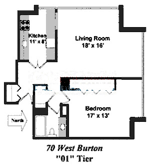 70 W Burton Floorplan - 01 Tier