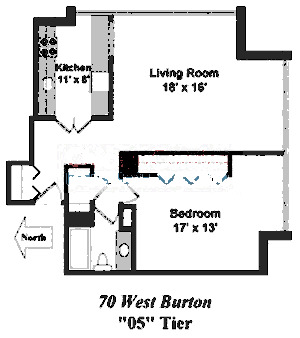 70 W Burton Floorplan - 05 Tier