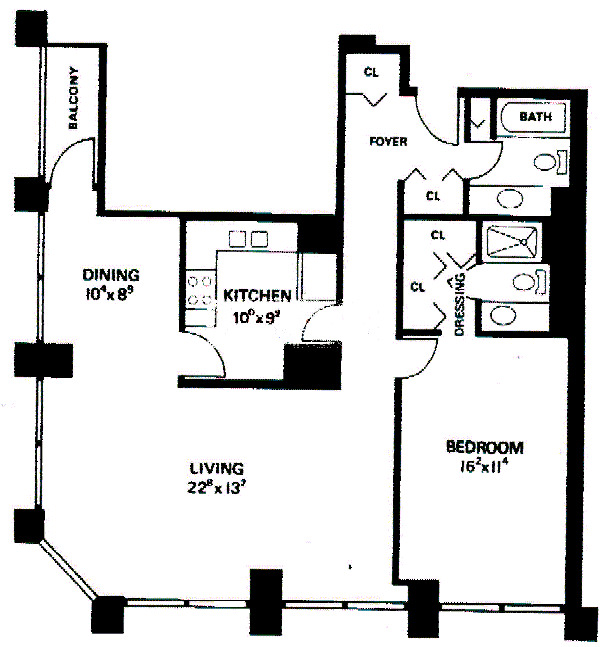 1030 N State Floorplan - H Tier
