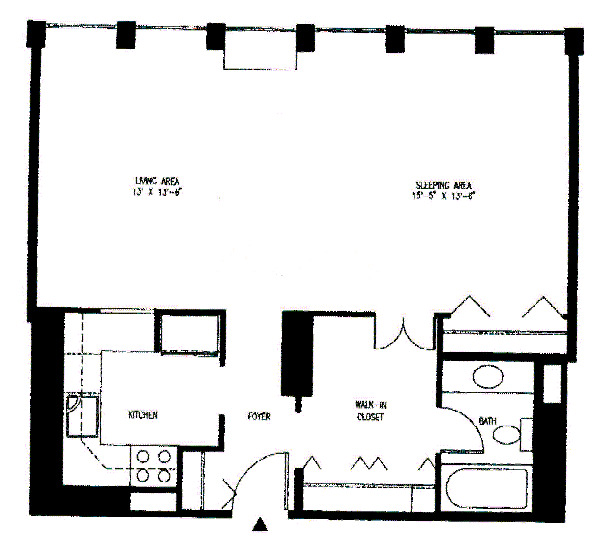 111 E Chestnut Floorplan - D Tier