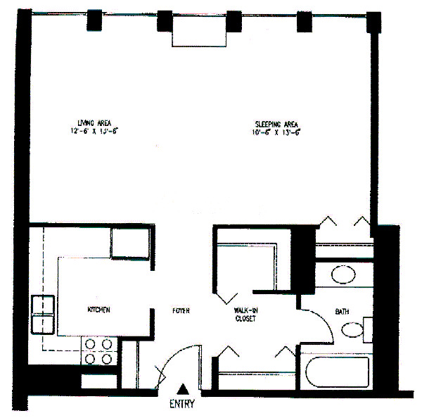 111 E Chestnut Floorplan - E & B Tiers