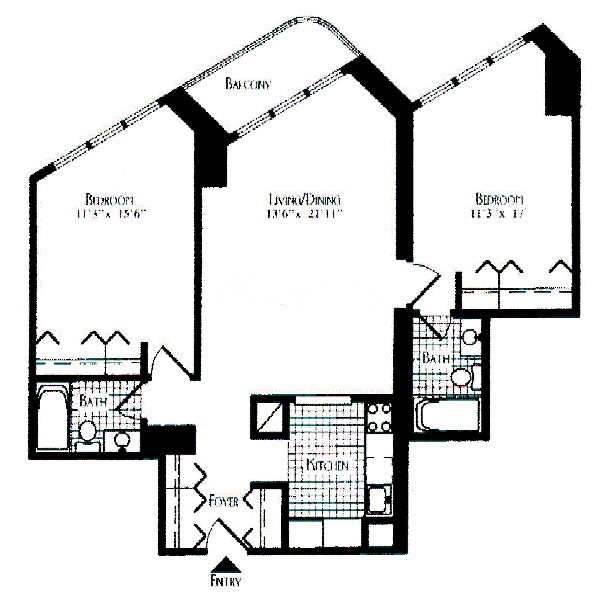 111 W Maple Floorplan - 03, 04 Tiers