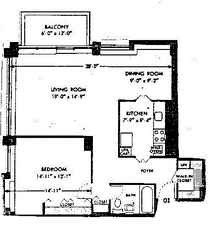 1255 N Sandburg Floorplan - 01, 12 Tiers