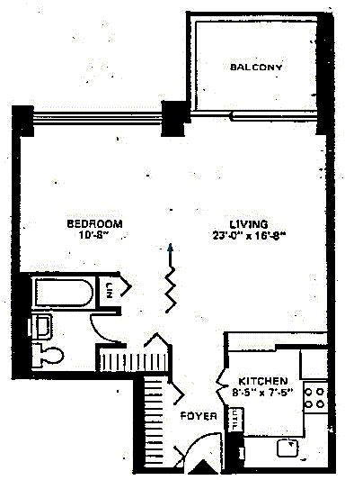 1255 N Sandburg Floorplan - 05, 08 Tiers*
