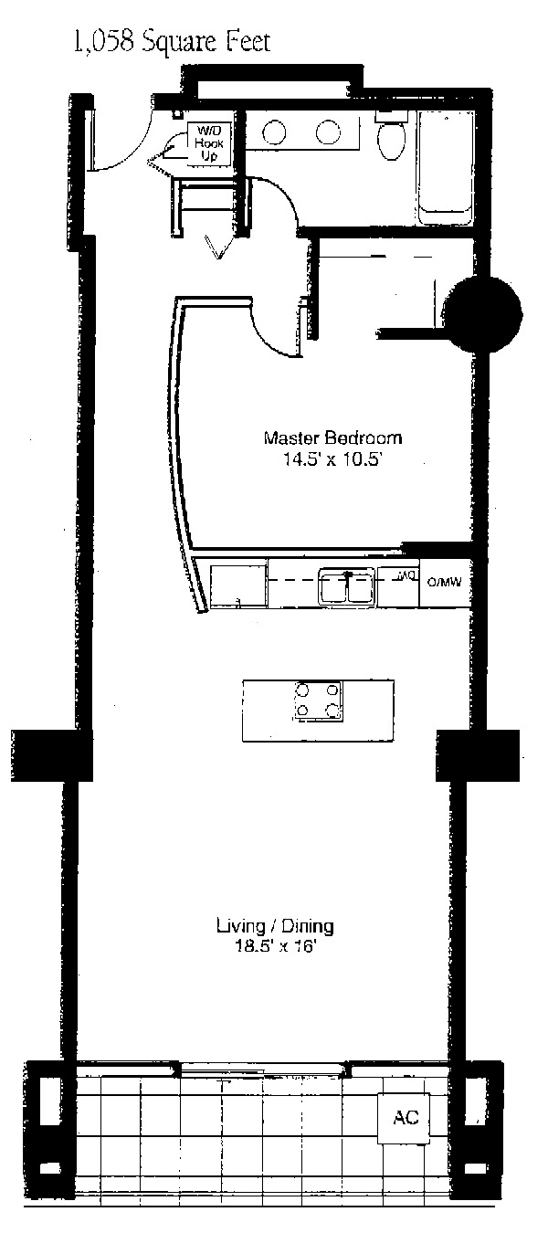 1530 S State Floorplan - 19 Tier