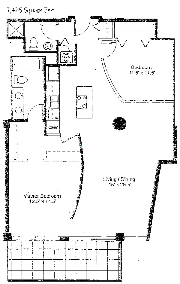 1530 S State Floorplan - M Tier