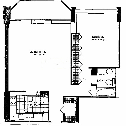 1560 N Sandburg Ter Floorplan - 03, 04, 06, 08, 10, 11 Tier