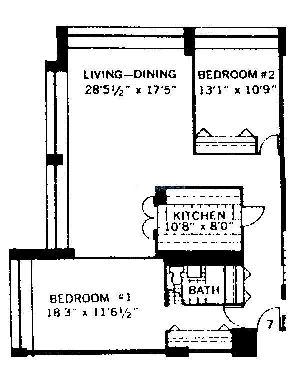 1700 E 56th Street Floorplan - 02, 07, 08 Tiers