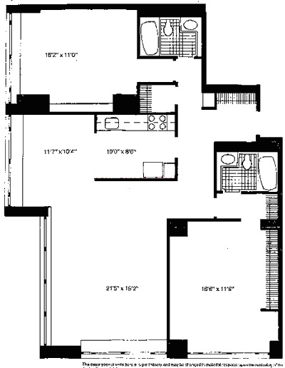 2800 N Lake Shore Drive Floorplan - 01, 02, 16 & 17 Tiers