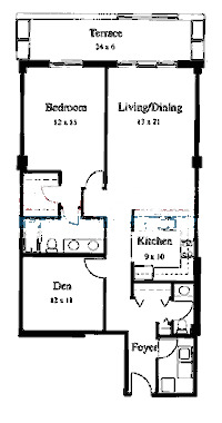 33 W Huron Floorplan - A Tier*